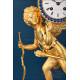 'The Magic Lantern', Antique Empire Gilded Bronze Clock, France, XIX cent.