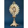 Antique Gilt Silver Monstrance. Complete. 28 in. France, 19th Cent.