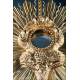 Antique Gilt Silver Monstrance. Complete. 28 in. France, 19th Cent.