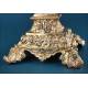 Antique Gilt Silver Monstrance. Complete. 28 in. France, 19th Cent.