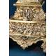 Antique Gilt Silver Monstrance. Complete. 28 in. France, 19th Cent.