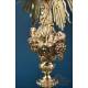 Antique Gilt Silver Monstrance. Complete. 28 in. France, 19th Cent.