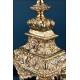 Antique Gilt Silver Monstrance. Complete. 28 in. France, 19th Cent.