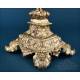 Antique Gilt Silver Monstrance. Complete. 28 in. France, 19th Cent.