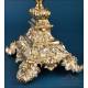 Antique Gilt Silver Monstrance. Complete. 28 in. France, 19th Cent.