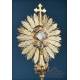 Antique Gilt Silver Monstrance. Complete. 28 in. France, 19th Cent.