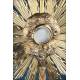 Antique Gilt Silver Monstrance. Complete. 28 in. France, 19th Cent.