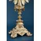 Antique Gilt Silver Monstrance. Complete. 28 in. France, 19th Cent.