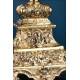 Antique Gilt Silver Monstrance. Complete. 28 in. France, 19th Cent.