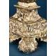 Antique Gilt Silver Monstrance. Complete. 28 in. France, 19th Cent.