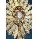 Antique Gilt Silver Monstrance. Complete. 28 in. France, 19th Cent.