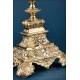Antique Gilt Silver Monstrance. Complete. 28 in. France, 19th Cent.
