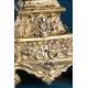 Antique Gilt Silver Monstrance. Complete. 28 in. France, 19th Cent.
