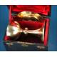 Antique Roman Style Gilded Silver Chalice with Paten. France, 1932