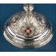 Antique Silver Chalice. Enameled Crosses. Valencia, Spain, 1942