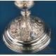 Antique Silver Chalice. Enameled Crosses. Valencia, Spain, 1942