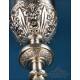 Antique Silver Chalice. Enameled Crosses. Valencia, Spain, 1942