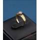 Vintage solitaire, 18K gold ring with natural 3.5 mm diamond