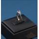 Vintage 9K gold ring with tanzanite and 6 natural diamonds