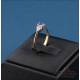 Vintage 9K gold ring with tanzanite and 6 natural diamonds