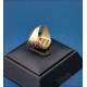 Vintage 18K Gold Ring with 33 Natural Rubies and 48 Real Diamonds