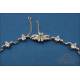 Collar Vintage de oro 18K con 9 esmeraldas y 250 diamantes, circa 1950