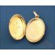 Antique 18K Gold Locket Pendant with Pearl Cross. C. 1900