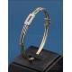 Vintage 18K Gold Bangle with 24 Natural Diamonds c. 1980