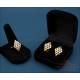 Vintage matching ring and earrings 18K gold and natural diamonds