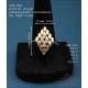 Vintage matching ring and earrings 18K gold and natural diamonds