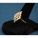Vintage matching ring and earrings 18K gold and natural diamonds