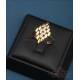 Vintage matching ring and earrings 18K gold and natural diamonds