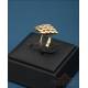 Vintage matching ring and earrings 18K gold and natural diamonds