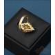 Vintage matching ring and earrings 18K gold and natural diamonds