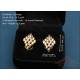 Vintage matching ring and earrings 18K gold and natural diamonds