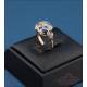 Antique 18K Gold Ring with Natural Diamonds, 1930s