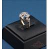 Antique 18K Gold Ring with Natural Diamonds, 1930s