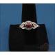 Vintage 18K Gold Jewelry Set, Cabochon Rubies and Diamonds, 1990s