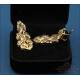 Vintage 18K Gold Articulated Earrings, Zircons and Jet Stones, 1980s90s