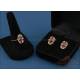 Beautiful vintage 18K gold set with diamonds and rubies, 1990s
