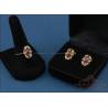 Beautiful vintage 18K gold set with diamonds and rubies, 1990s