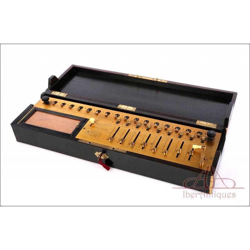 Antique Thomas de Colmar Arithmometer, N/S: 709, Paris, France, ca. 1870