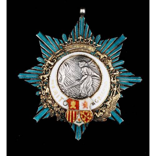 Medalla de categoría caballero de la Orden al mérito Agrícola. Epoca de Franco.