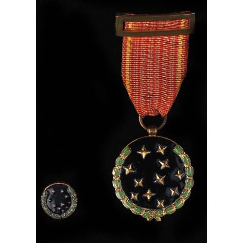 Spain. Medal of the Old Guard awarded by the Falange. Year 1942.