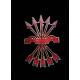 Genuine Spanish Falange Badge in Enameled Metal. Spain, 40's