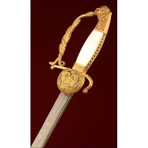 Espada de Oficial de Infantería Austro-Húngaro, Siglo XIX