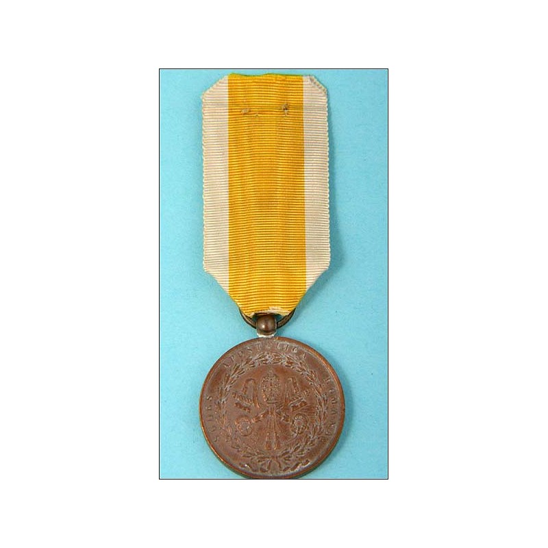 Vaticano. Medalla por la Defensa de Roma. 1849