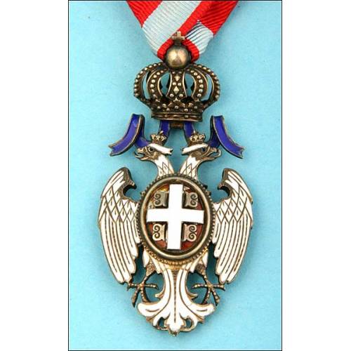 Servia. Order of the White Eagle. Magnificent