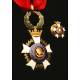 Spain, Order of Dert-Ilerca. Decoration formed by Collar Cross and Miniature. 1960's.