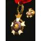 Spain, Order of Dert-Ilerca. Decoration formed by Collar Cross and Miniature. 1960's.